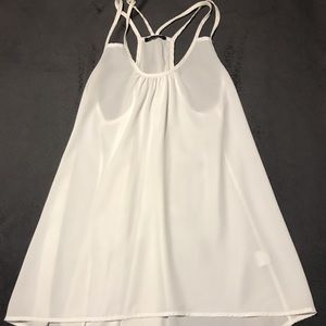 White flowy tank
